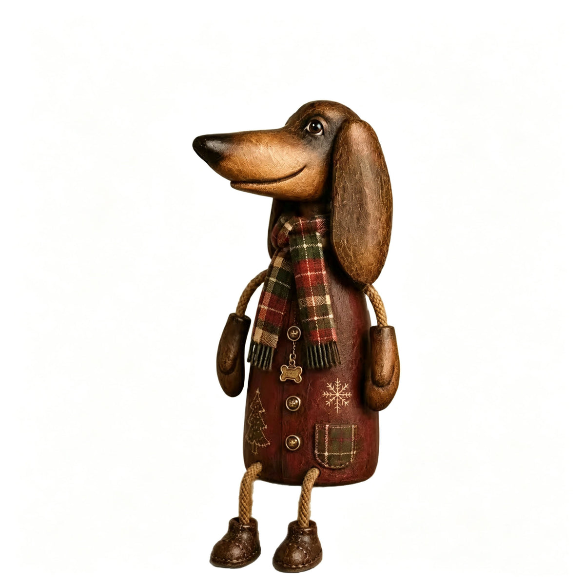 🎄Retro Christmas Sausage Dog Storage Rack | Festive Dachshund Decor Ornament