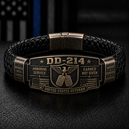 🔥DD-214 Veteran Honor Bracelet - Made By VETERAN 'Robert Smith'