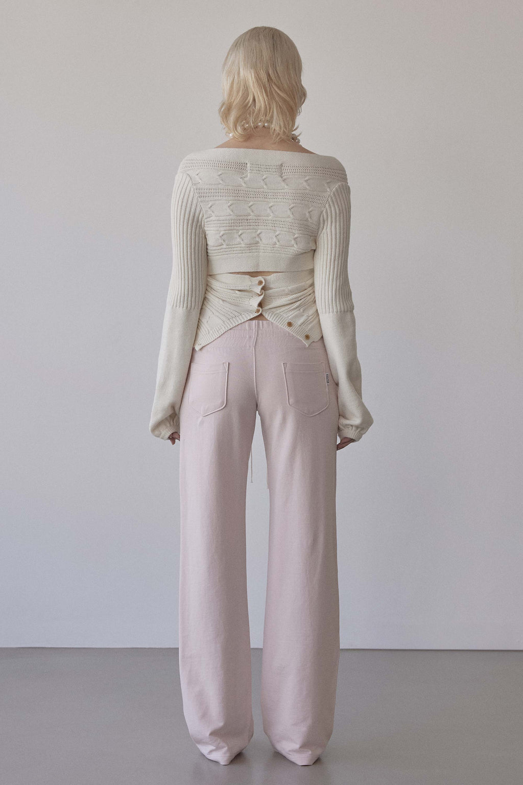 Cable Wrap Shrug Ivory