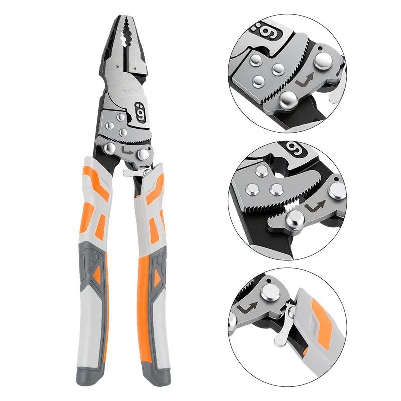 🔧 Self-Locking Ratchet Pliers – Secure Grip