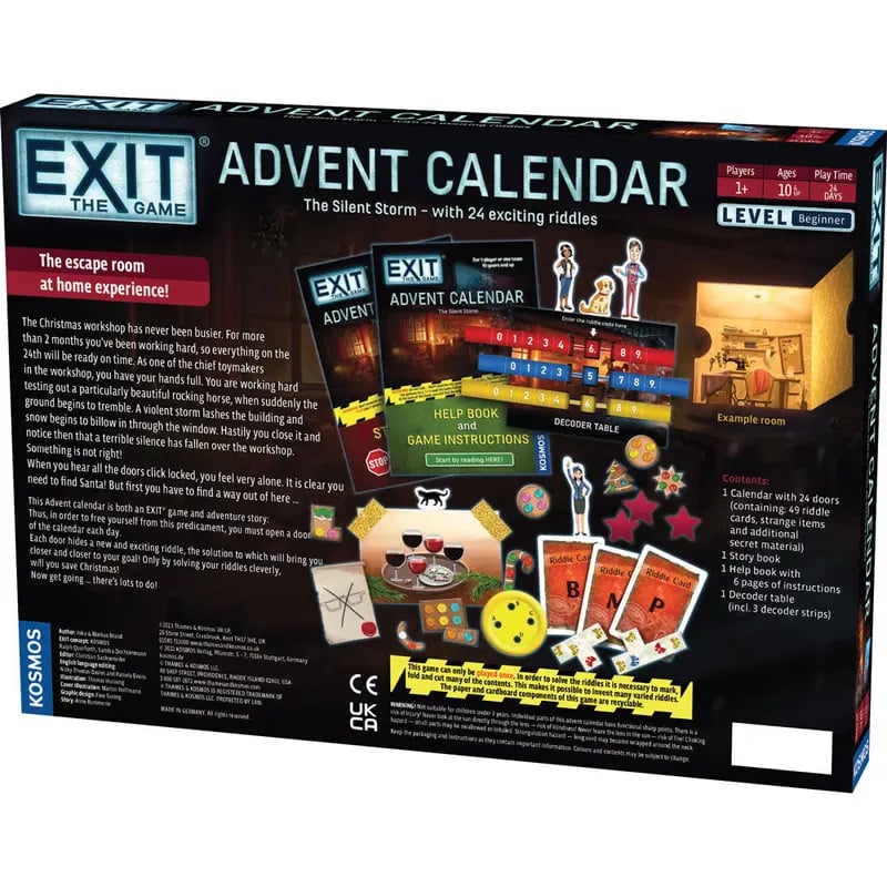 🔥 LAST DAY 50% OFF - 🎄 Escape the Workshop! Advent Calendar – 🗝️✨ 24 Days of Puzzle Adventure & Fun