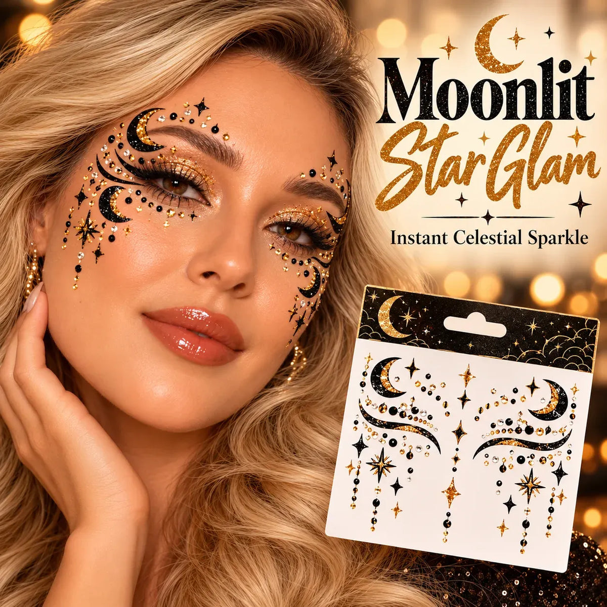 ✨🎃 Halloween Face Gem Stickers – Easy Costume & Party Glam