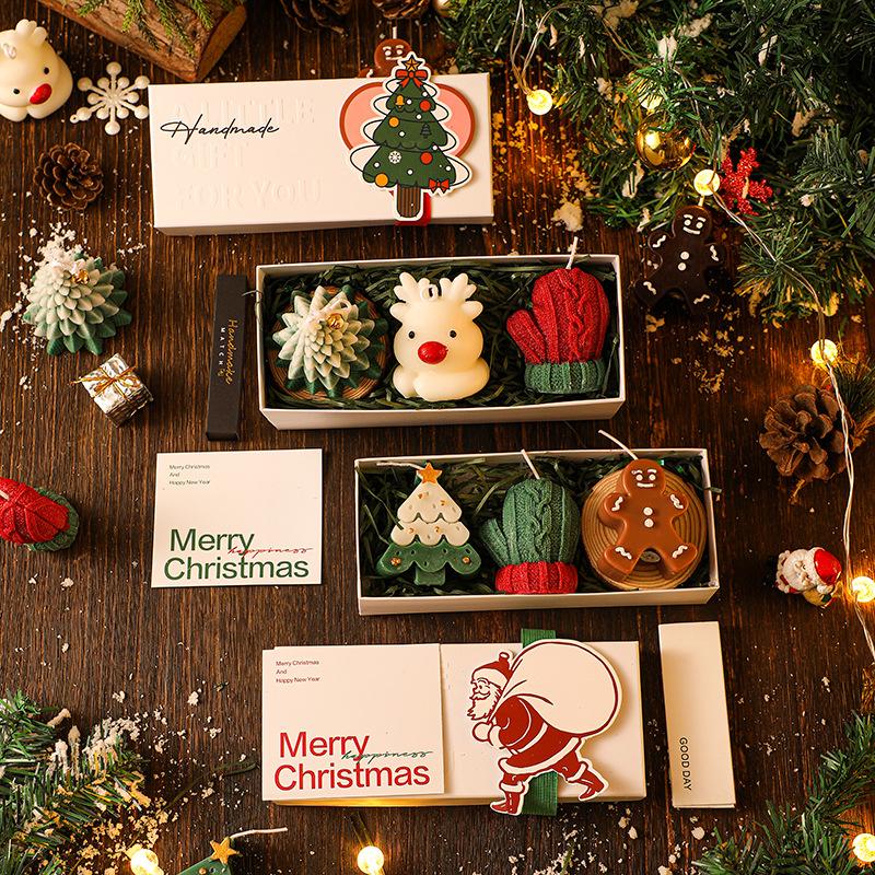 🎅Handmade Christmas Scented Candle Gift Set: A Festive Essential for Atmosphere & Gifting🕯️🎄