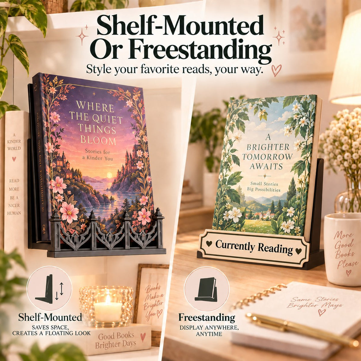 📚 Invisible Floating Bookshelf — Create A Stunning Wall Display For Your Books