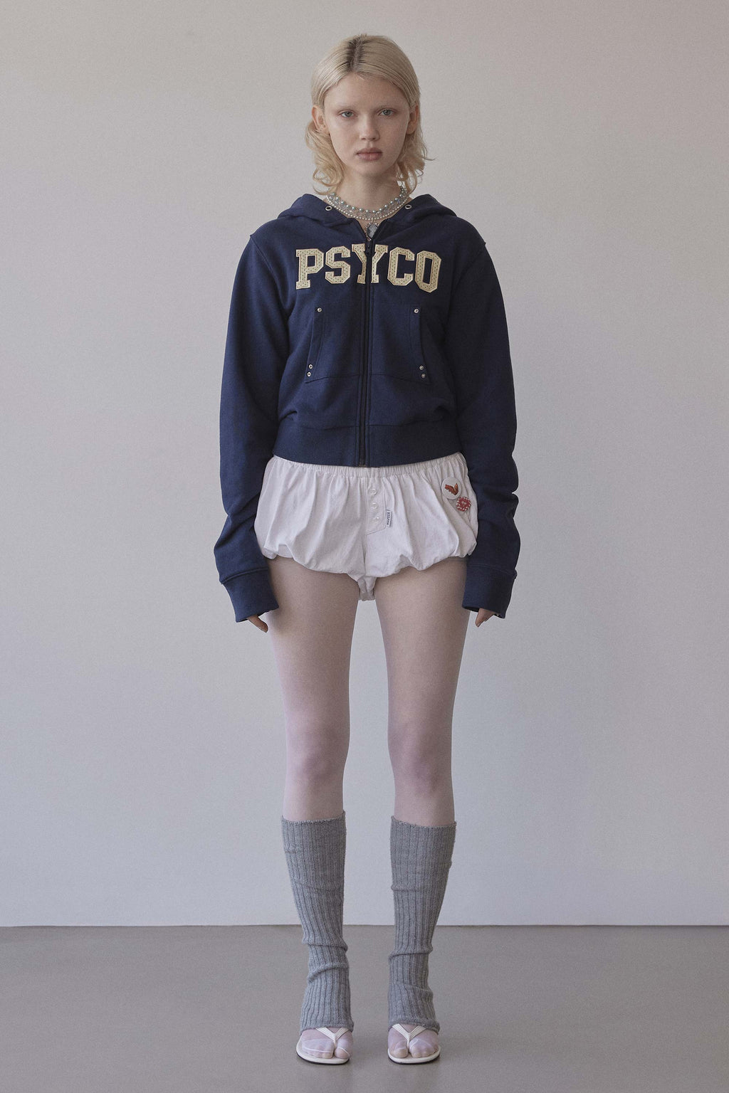 Cottage Zip-Up Hoodie Navy