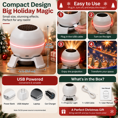 🎅ChristmasGalaxy™ Holiday Projector – Turn Any Room Into a Magical Christmas Wonderland
