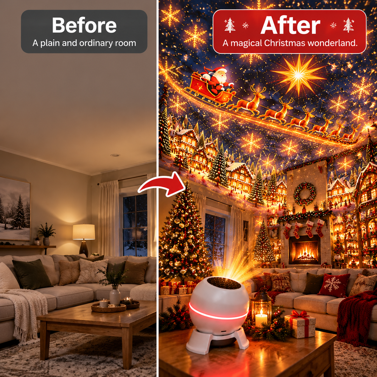 🎅ChristmasGalaxy™ Holiday Projector – Turn Any Room Into a Magical Christmas Wonderland