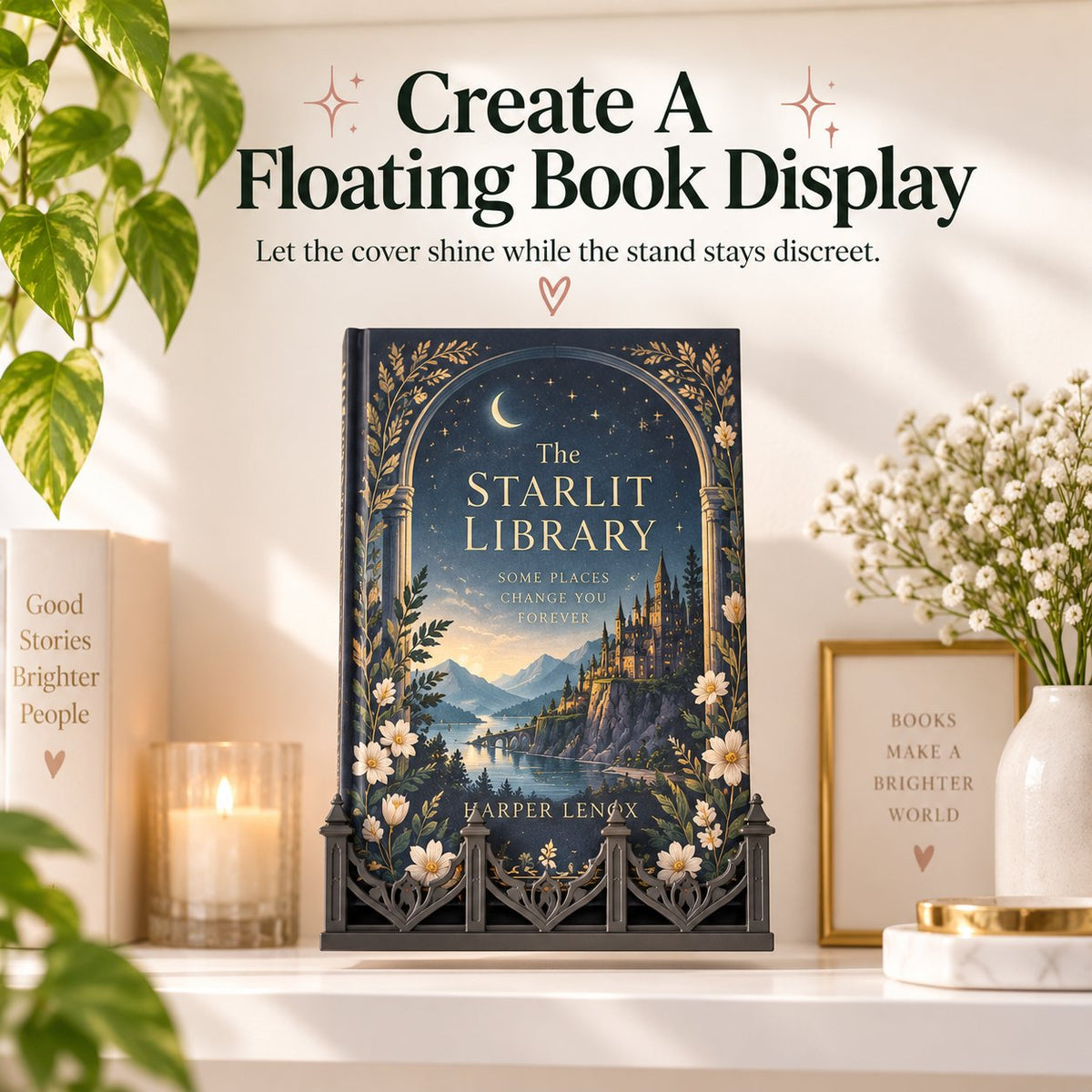 📚 Invisible Floating Bookshelf — Create A Stunning Wall Display For Your Books