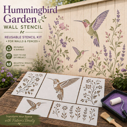 🌿 Garden Wall Stencil