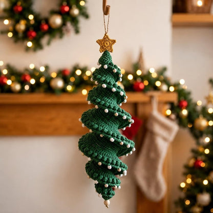 🎅🌲Crochet Snowman Spiral Oranment DIY Kit