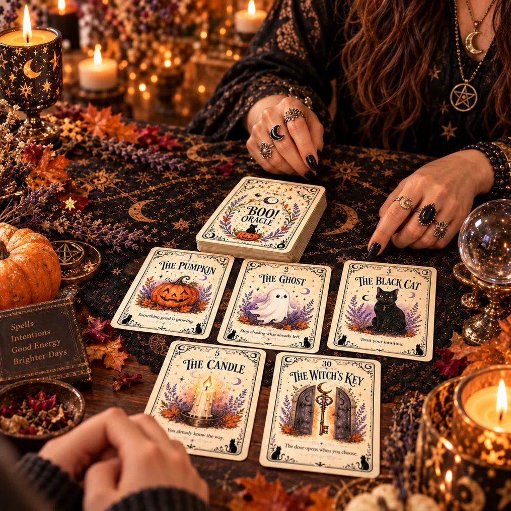 🎃 🔮31 Nights of Halloween™ Oracle Deck | 31 Daily Spooky Messages for October